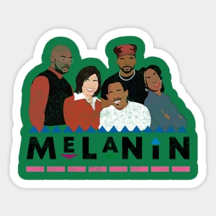 martin flat melanin Sticker